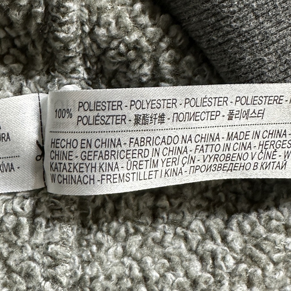 Oysho Women's Sweater Size S Gray Heather Fleece Hoodie Long Sleeve Spell Out - Picture 4 of 8